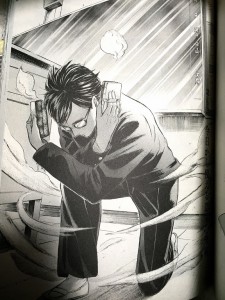 黒板消しの領域を超える坂本くん